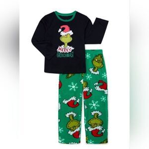 Nwt Dr. Seuss Unisex Kids Merry Grinchmas Pajama Set, 2-Piece, XL 14/16